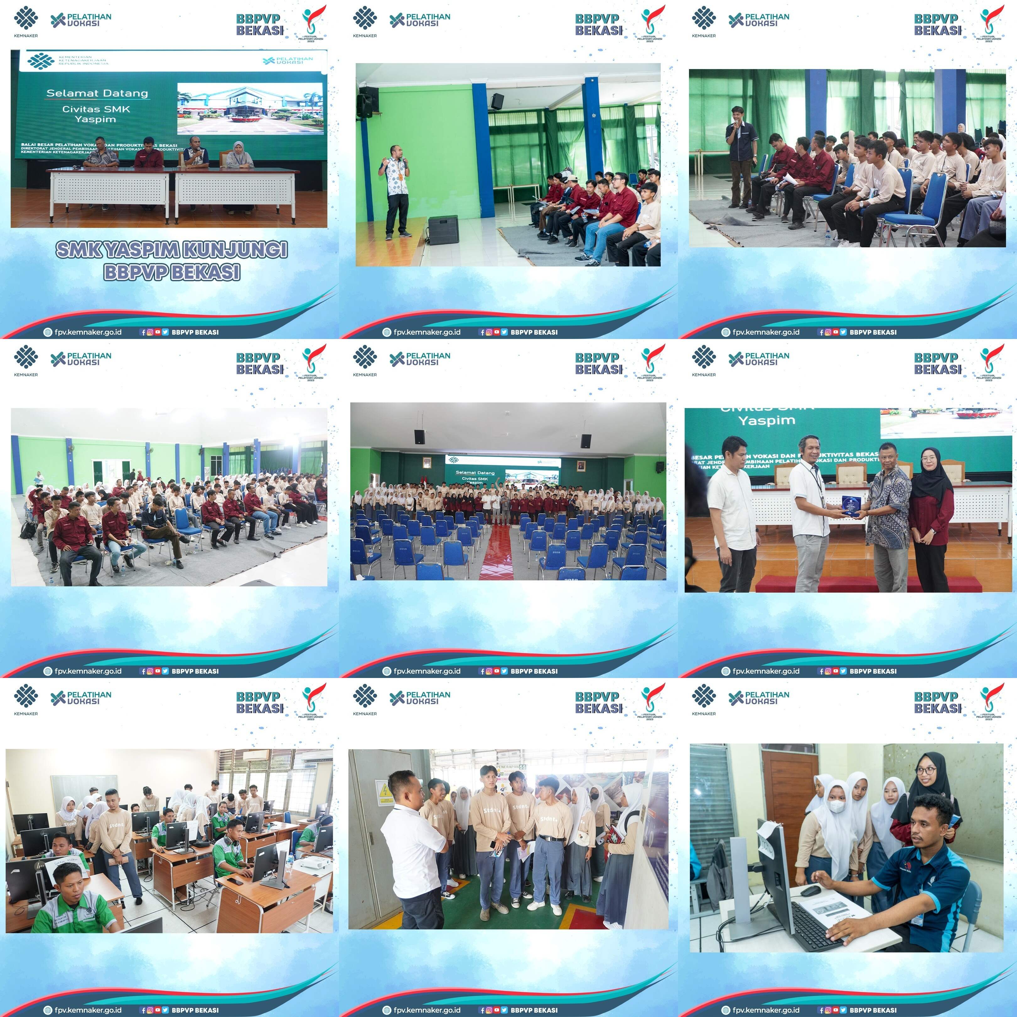 SMK Yaspim Sukabumi Melakukan Kunjungan Industri ke BBPVP Bekasi.