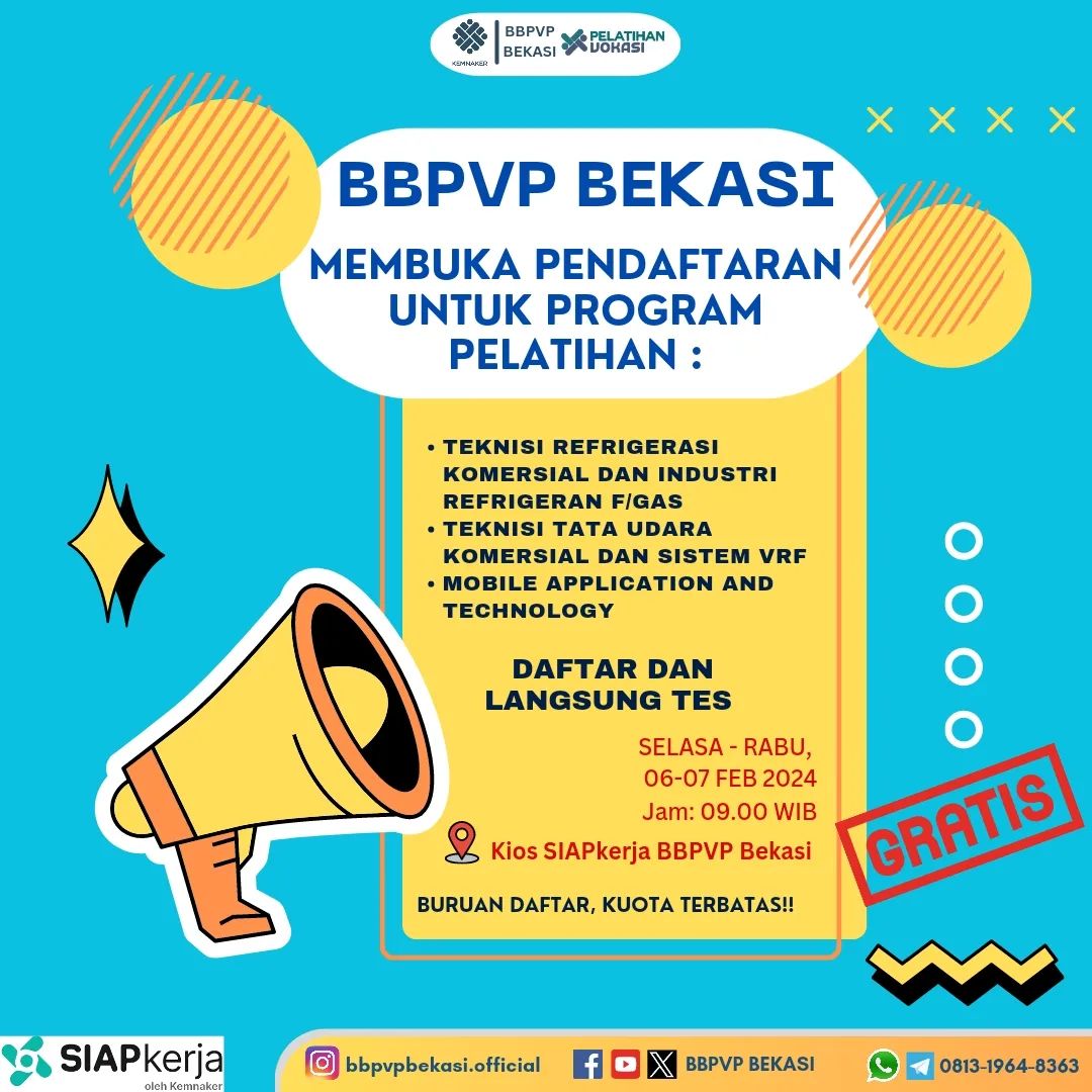 Balai Besar Pelatihan Vokasi Dan Produktivitas Bekasi